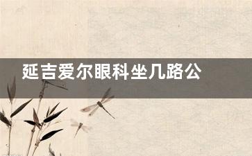 延吉爱尔眼科坐几路公交车到？乘坐37路、38路、4路、39路|16路这几路公交车特方便！